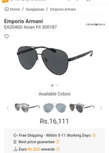 Armani,Rayban First Copy Aviator Sunglasses