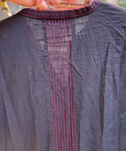 Jacket Embroidered Black Kurta
