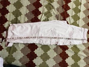 Trendy Beige Cargo Pants - Size 28, Length 39” -