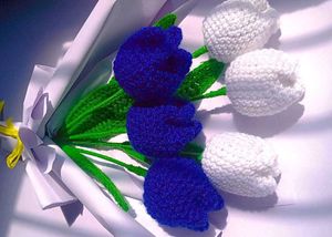 Crochet Tulip🌷 Bouquet💐 - Handmade Knitted Flowe