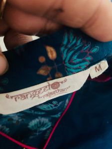 Rajasthani Print A Line Long Kurta