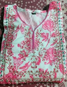 beautiful party wear umbrella kurti pant Dupatta