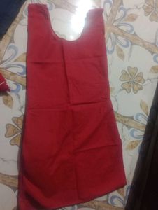 Red Embroidered Kurta size S/M