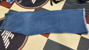 Wide Leg Denim Pants