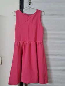 Pink Fit &amp; Flare Dress