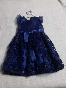 Elegant Blue Party Dress