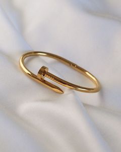 Gold Nail Bangle
