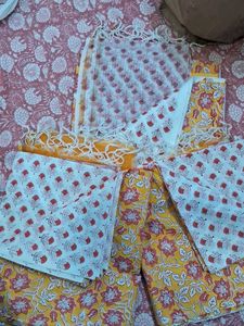 Elegant Kurta plazzo fabric unstiched&amp; Dupatta