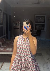 Floral Sleeveless Mini Dress