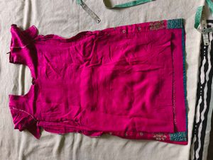 Pink Embellished Indian Dress