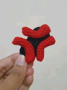 Red Angry Mark Hair Clip