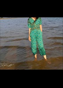Retro Print Jumpsuit