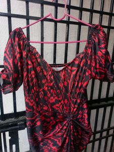 Halter Neck Printed Bodycon Dress