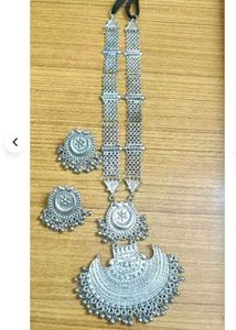 Oxidized Silver Necklace Set