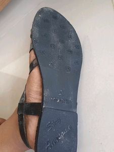 Mochi Black Strappy Sandals