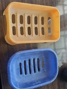A Pair Of Plastic Soap Case