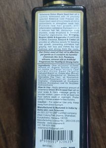 Onion And Black Seed Hair Oil