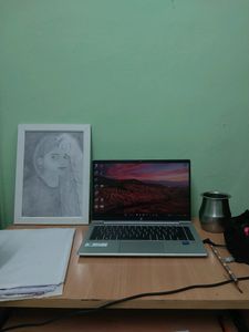 Photo Frame With Frame White/Black Frame Portrait Drawing