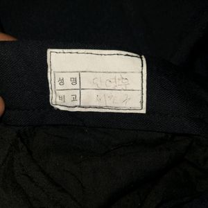 Korean Navy Blue 6 Pocket Cargo (Unisex)