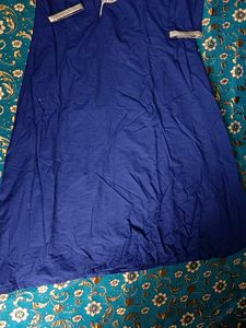 Blue Embroidered Kurti