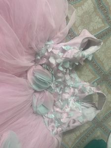 Pink Flower Girl Gown