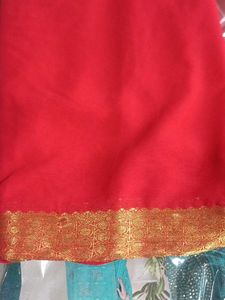 Elegant Red Saree