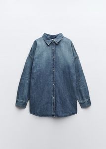 Zara Over Denim Shirt Dress
