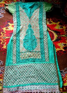 ✨Pretty Sea Green Kurti Top✨👗