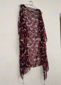 Elegant Floral Print Scarf