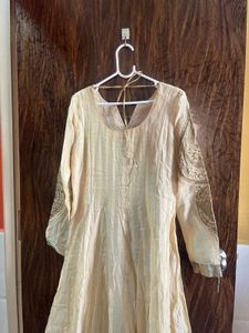 34 bust 3 piece anarkali kurta set for women