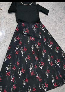 Chic Floral Skirt Set