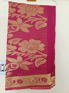 Floral Pink Saree