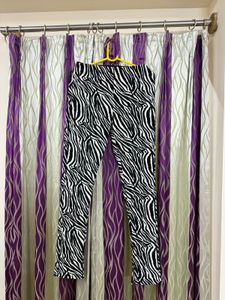 ZARA Zebra print slim-fit trousers