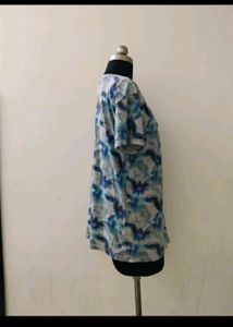 Blue Tie-Dye plus size T-Shirt