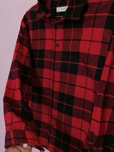 ZARA Men&#39;s/Boy&#39;s Red Check Shirt