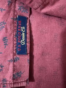 U.S. POLO ASSN Stylish Maroon Patterned Shirt
