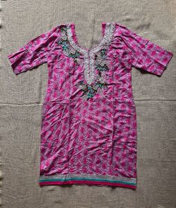 Pink Salwaar Suit With Dupatta