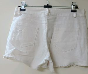 White Denim Shorts 🤍