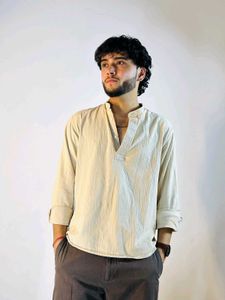 Textured Short Kurta
