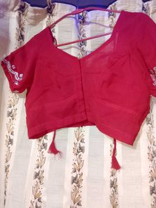 ❤️ Elegant Red Stone Work Saree – Premium Party &amp;