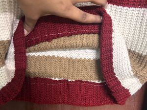 Striped V-Neck Sweater