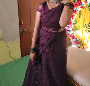 Purple Designer Lehenga