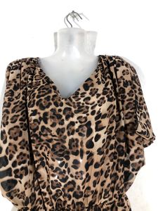 Brown Printed Dress(Women’s)