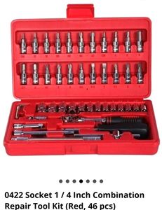 1/4 Inch Tool Kit Sets With Box