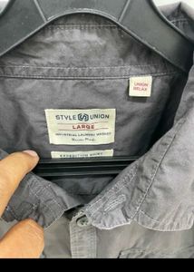 Men&#39;s Smoke Grey Casual Shirt