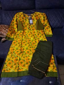 Floral Kurta Set No Dupatta