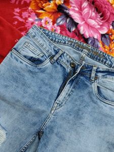 Ripped Light Wash Jeans