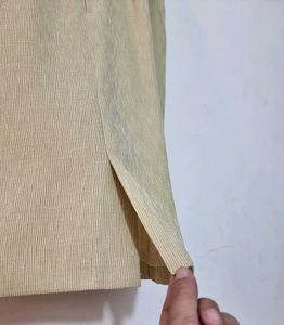 Beige Midi Skirt