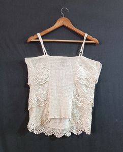 OffWhite Sleevless Top