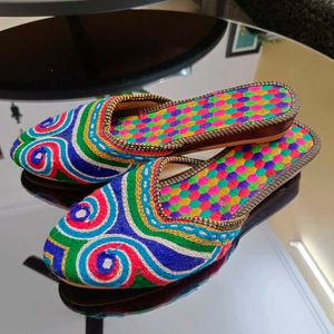 Ethnic Colorful Flats